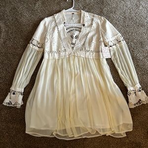 Off-White (Cream) Free People Sangria dress size 6 (NWT)